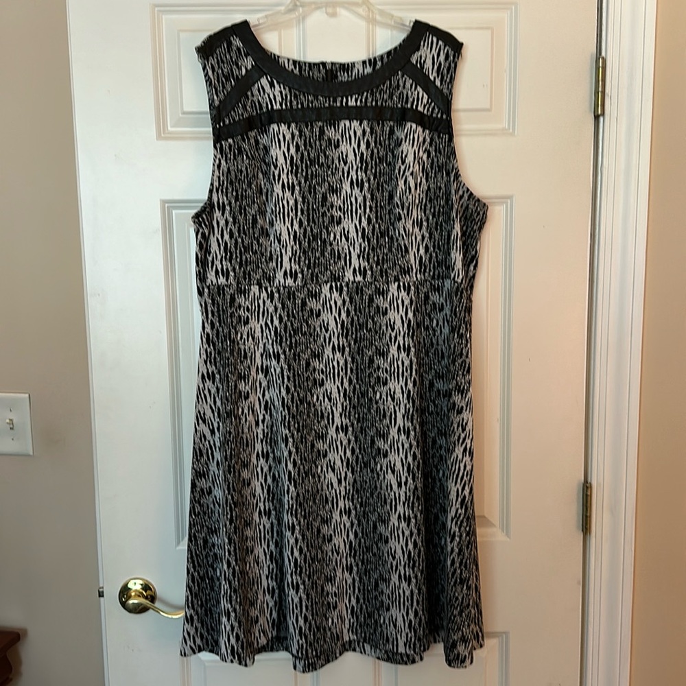 Lane Bryant Cheetah print with faux leather detail